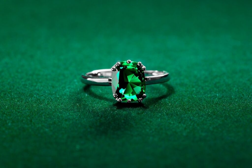 The Significance and Elegance of Green Diamond Rings